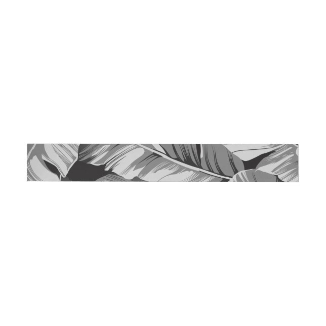 Bande Pour Adresse De Retour Banane Feuille 3 (Individuel)