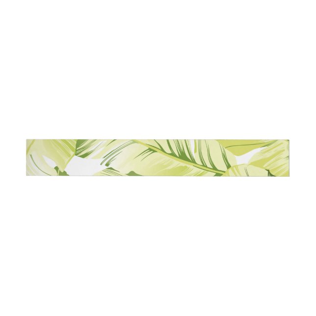 Bande Pour Adresse De Retour Banane Feuille 4 (Individuel)