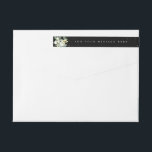 Bande Pour Adresse De Retour Black Christmas Snowberry Eucalyptus Skinny<br><div class="desc">Un étiquette noir d'enveloppement de Noël/Vacances avec des baies de neige peintes à la main, des eucalyptus et un éparpillement de points. Ajoutez votre nom(s)/un message d'un côté et votre adresse de retour de l'autre. Tout le texte est entièrement modifiable pour vous permettre de modifier facilement le message/le style/la couleur/la...</div>