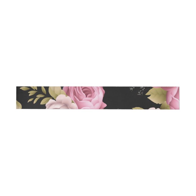 Bande Pour Adresse De Retour Bouquets de Roses 3 (Individuel)