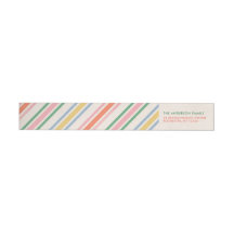 Chic Joyful Stripes Noël