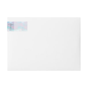 Bande Pour Adresse De Retour Chrome Comme Caduceus Symbole Médicale Mère Pearl