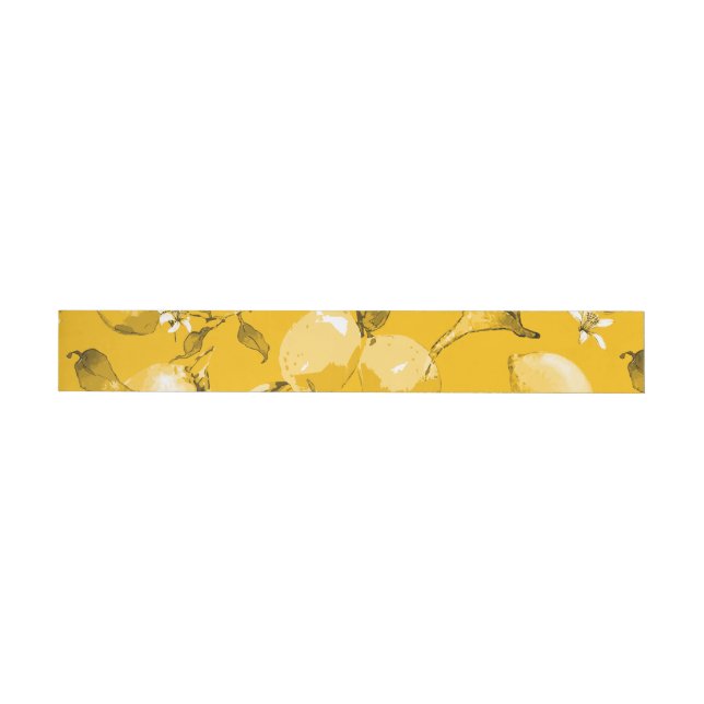 Bande Pour Adresse De Retour citrons aquarelle 10 (Individuel)
