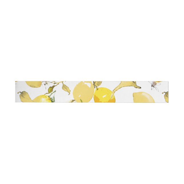 Bande Pour Adresse De Retour citrons aquarelle 13 (Individuel)