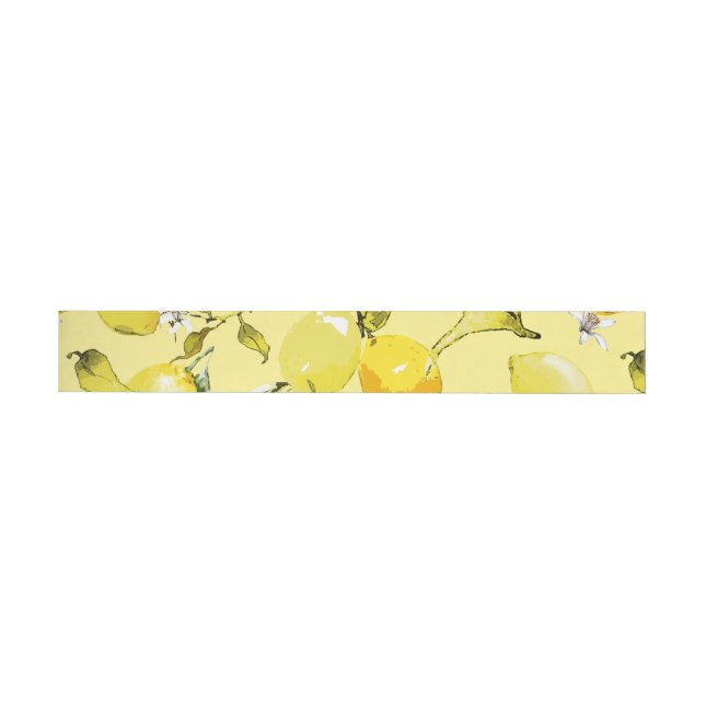 Bande Pour Adresse De Retour citrons aquarelle 16 (Individuel)