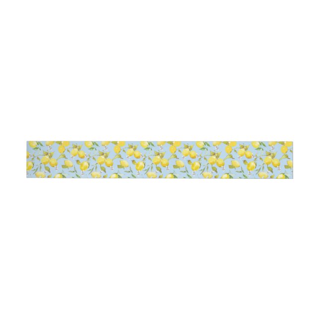 Bande Pour Adresse De Retour citrons aquarelle 4 (Individuel)