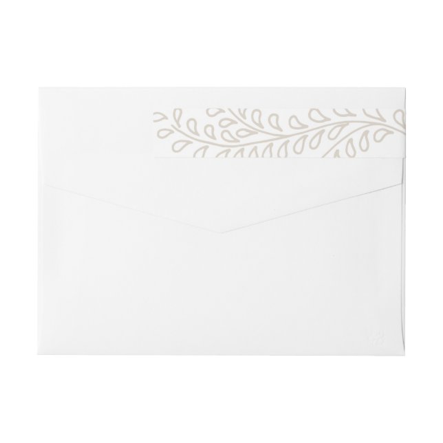Bande Pour Adresse De Retour Collection Branches enneigés (Dos)