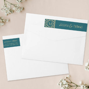 Bande Pour Adresse De Retour Collection de Mariages Art Déco Gatsby vintage des