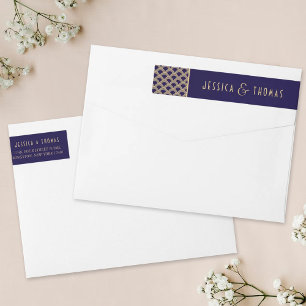 Bande Pour Adresse De Retour Collection de Mariages Art Déco Gatsby vintage des