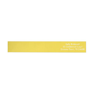 Bande Pour Adresse De Retour Couleur de correspondance de peaux de banane