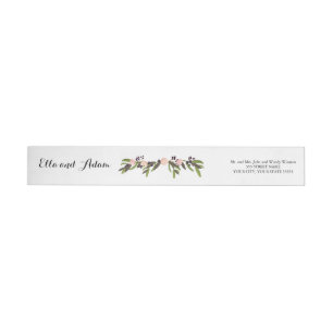 Bande Pour Adresse De Retour Couronne de jardin - Envelopper autour de l'étique