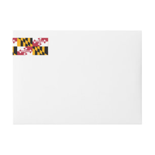 Bande Pour Adresse De Retour Décor Design du drapeau de l'État du Maryland