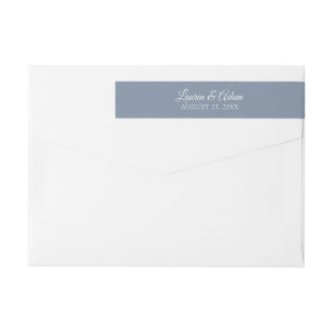 Bande Pour Adresse De Retour Enveloppe Retour Adresse Envelopper Autour - Bleu