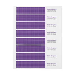 Bande Pour Adresse De Retour Envelopper la grenouille violette autour du Étique