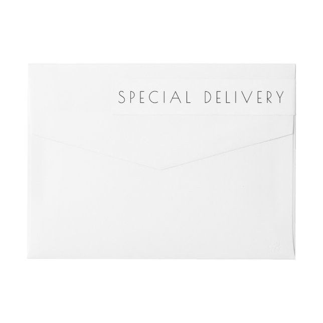 Bande Pour Adresse De Retour Faire-part de naissance de livraison spéciale Sere (Dos)