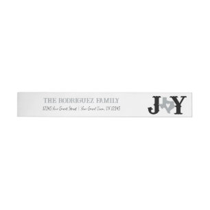 Bande Pour Adresse De Retour Fête texane JOY de vacances