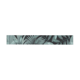 Bande Pour Adresse De Retour Feuilles tropicaux 4