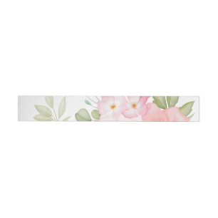 Bande Pour Adresse De Retour Fleurs aquarelles 20