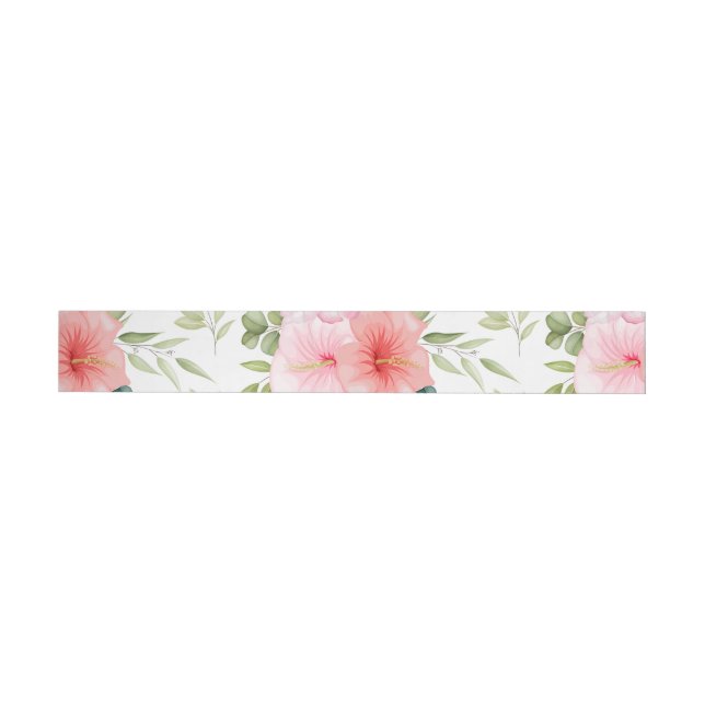 Bande Pour Adresse De Retour Fleurs aquarelles 23 (Individuel)