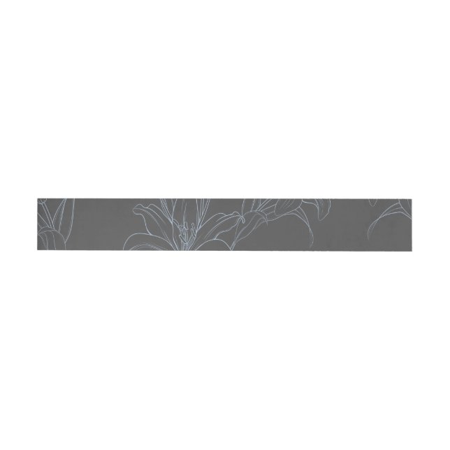 Bande Pour Adresse De Retour Fleurs Motif 13 (Individuel)