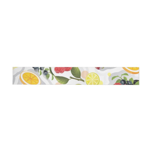 Bande Pour Adresse De Retour Fruits Mixtes 5 (Individuel)