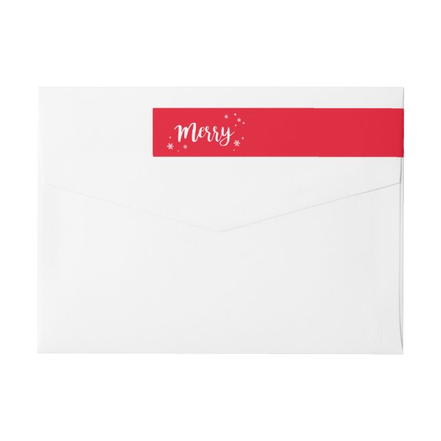 Bande Pour Adresse De Retour Joyeux (Dos)