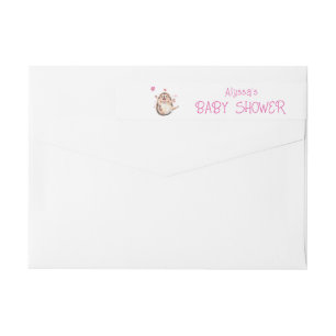 Bande Pour Adresse De Retour Joyeux Baby shower de fête de Hérisson