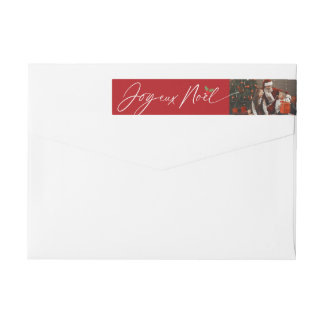 Bande Pour Adresse De Retour Joyeux Noel Script Photo Noël Adresse de retour