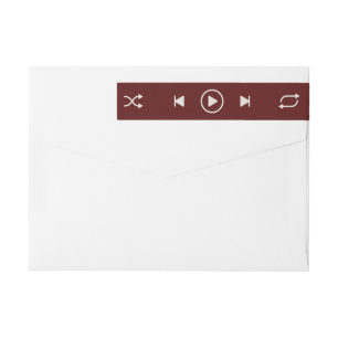 Bande Pour Adresse De Retour Lecteur de musique en streaming rouge