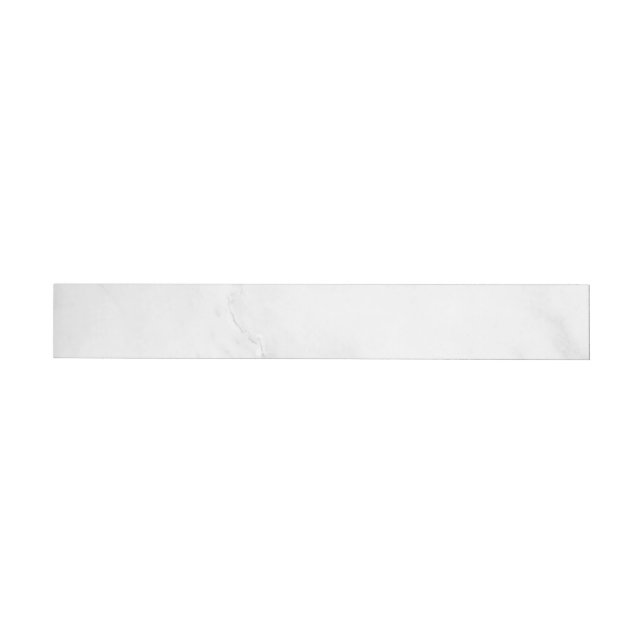 Bande Pour Adresse De Retour Marbre Blanc (Individuel)