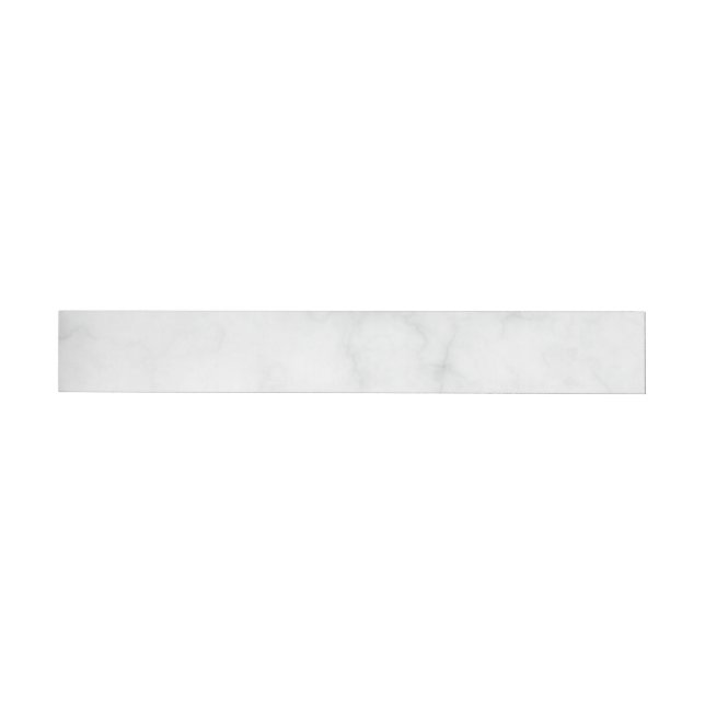 Bande Pour Adresse De Retour Marbre Blanc Moderne (Individuel)