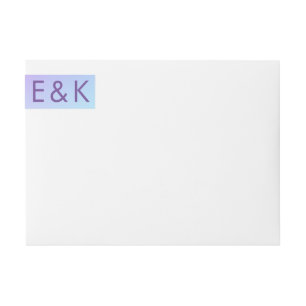 Bande Pour Adresse De Retour Mariage de automne violet ultra moderne