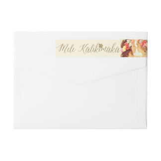 Bande Pour Adresse De Retour Mele Kalikimaka Simple Photo Adress
