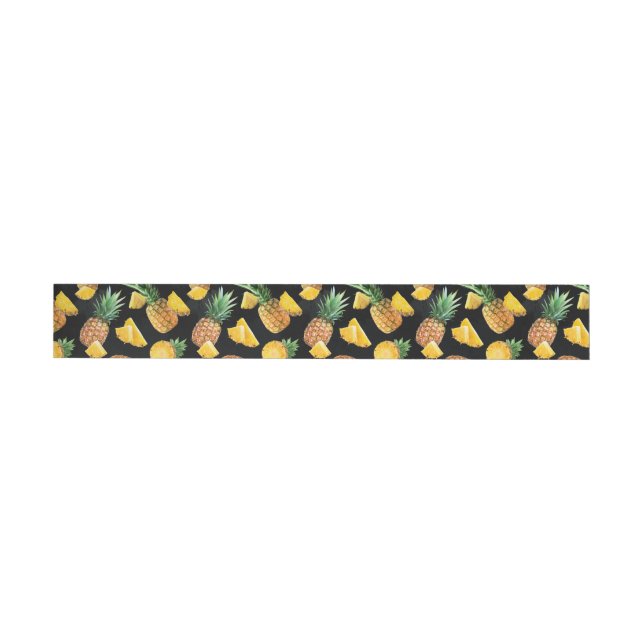 Bande Pour Adresse De Retour Motif Ananas 8 (Individuel)