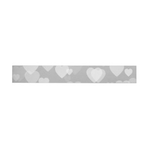 Bande Pour Adresse De Retour Motif de coeur 17