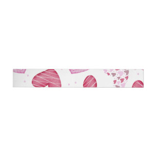 Bande Pour Adresse De Retour Motif de coeur 36