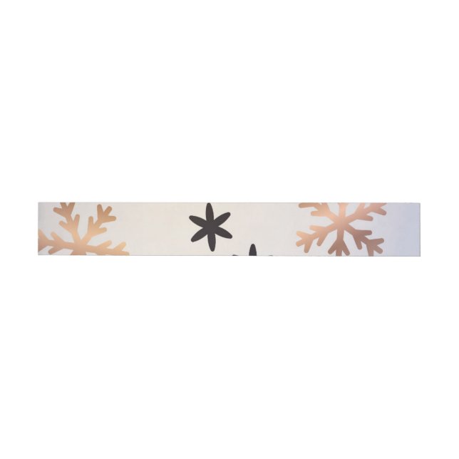 Bande Pour Adresse De Retour Motif d'hiver 12 (Individuel)