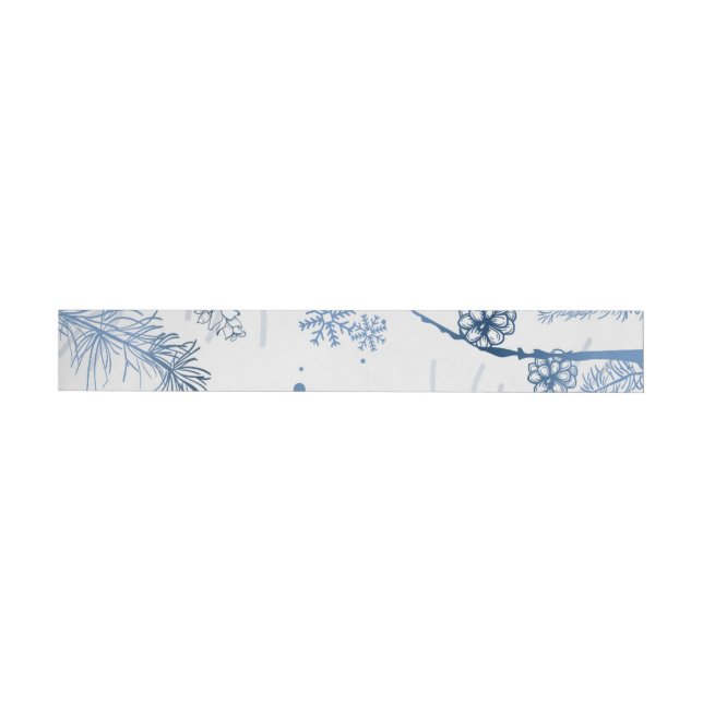 Bande Pour Adresse De Retour Motif d'hiver 2 (Individuel)
