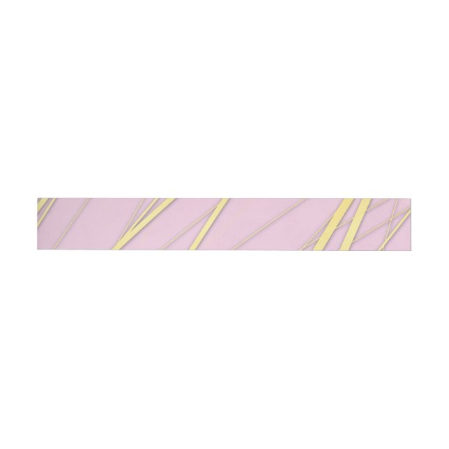 Bande Pour Adresse De Retour Motif d'or 2 (Individuel)