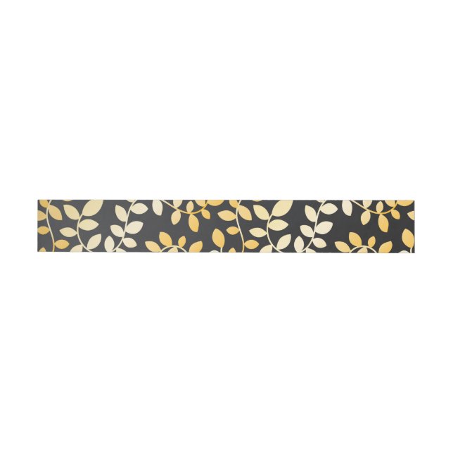 BANDE POUR ADRESSE DE RETOUR MOTIF FEUILLE 5 (Individuel)