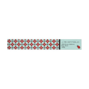 Bande Pour Adresse De Retour Motif Ladybug