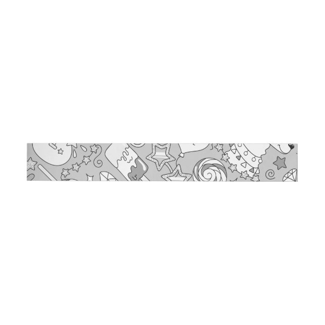 Bande Pour Adresse De Retour motif lama 4 (Individuel)