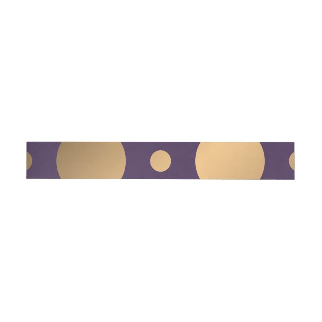 Bande Pour Adresse De Retour Motif Points 15 (Individuel)