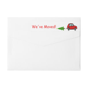 Bande Pour Adresse De Retour Nous avons déplacé l'étiquette de voiture et de