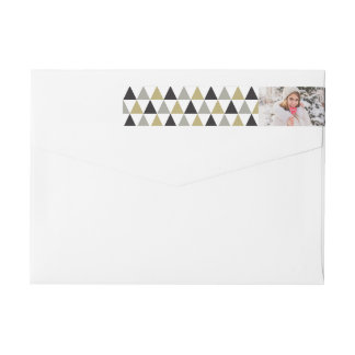 Bande Pour Adresse De Retour Nouvel An Mod Triangles géométriques