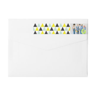 Bande Pour Adresse De Retour Nouvel An Mod Triangles géométriques