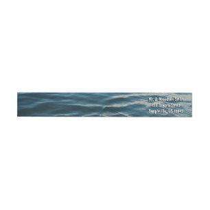 Bande Pour Adresse De Retour Nuances d'eau bleue Photographie de la nature Abst