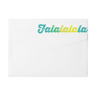 Bande Pour Adresse De Retour Ombre Green Falalalala Bold Script moderne