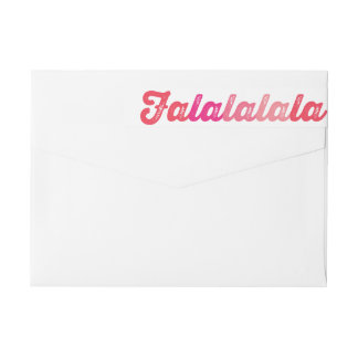 Bande Pour Adresse De Retour Ombre Pink Falalalala Bold Script moderne