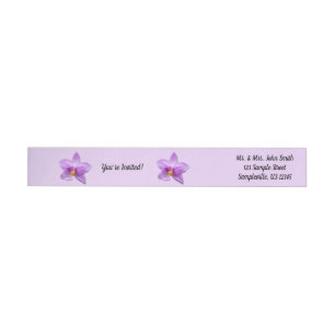 Bande Pour Adresse De Retour Orchidée tropicale violette sauvage